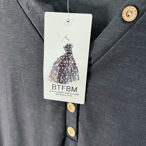 Bodycon Rutched Dress V Neck Short Sleeve T Shirt Mini Dress Size Small - Picture 9 of 16